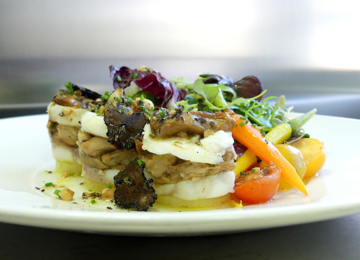 Ensalada de hongos y rape con vinagreta de trufa (EXPRESS)